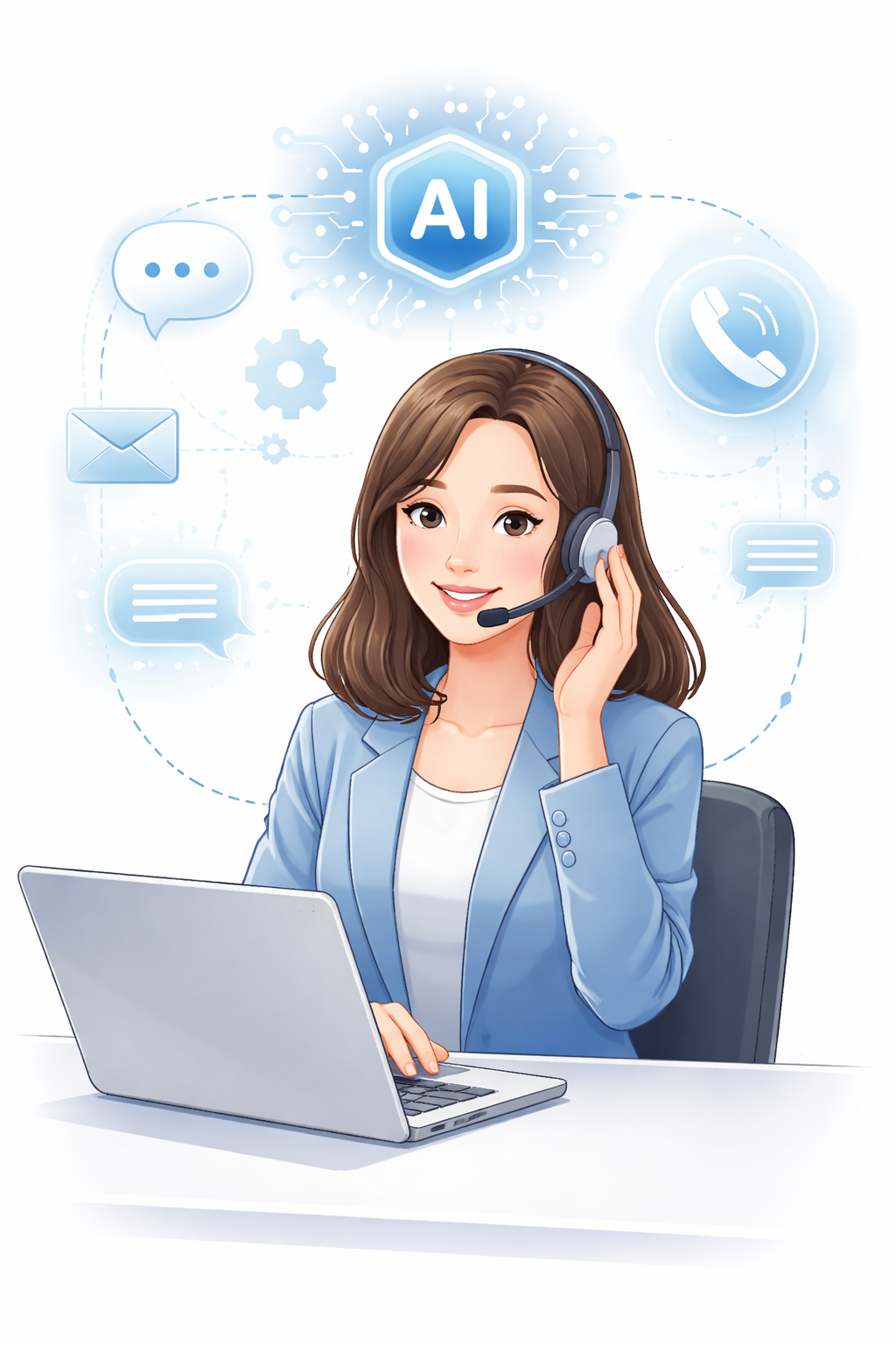 Lea Anrufbeantworterin AI